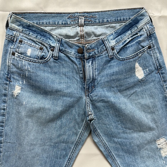 Abercrombie Blue Distressed Skinny Jeans - Picture 4 of 14